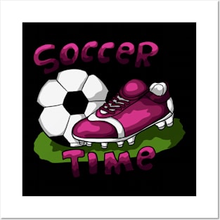 soccer time player game Posters and Art